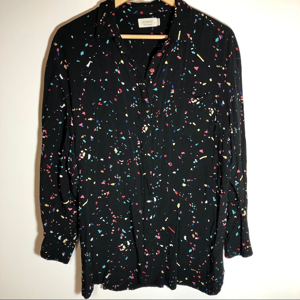 Anthropologie Numph Button Down Shirt Size 38